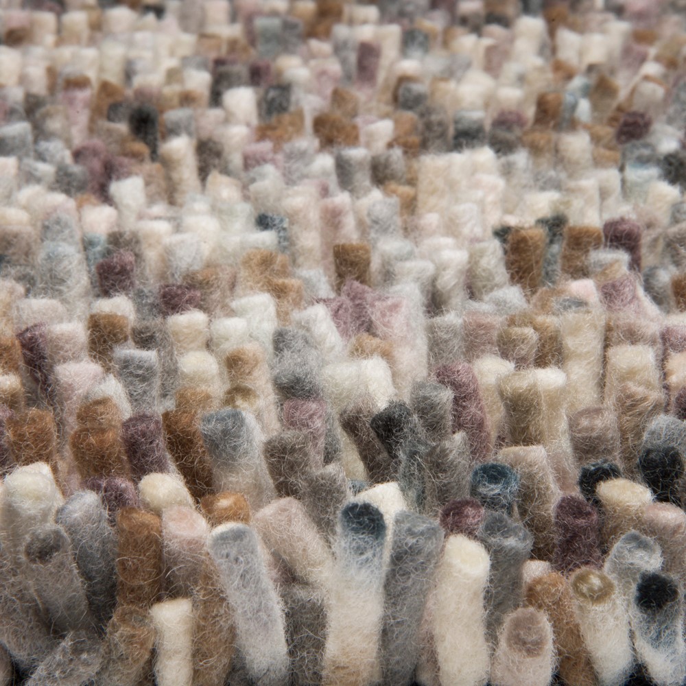 Rocks 70528 Asymmetric Shaggy Rugs by Brink and Campman in Beach sand